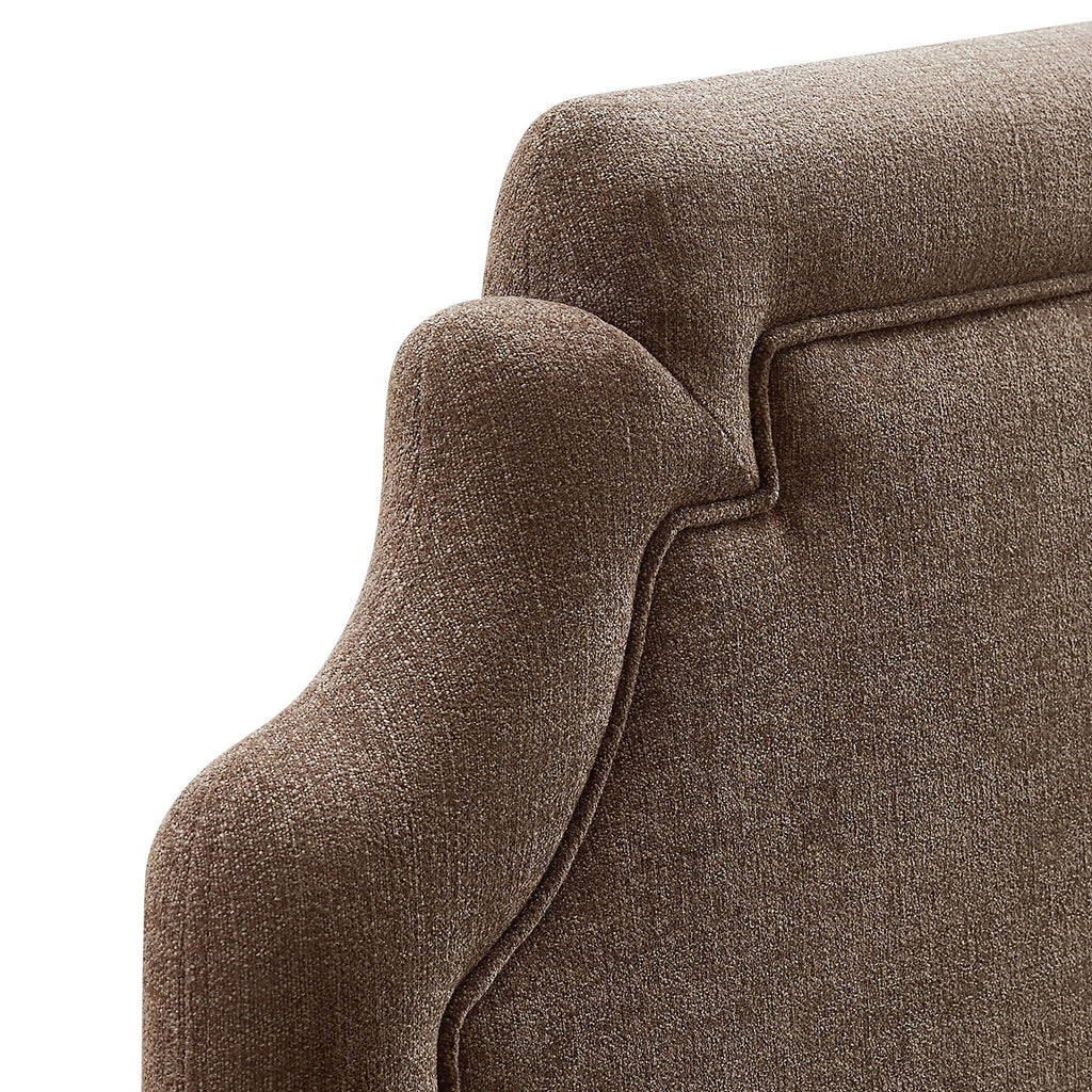 Magnolia Upholstered Fabric Queen Size Headboard
