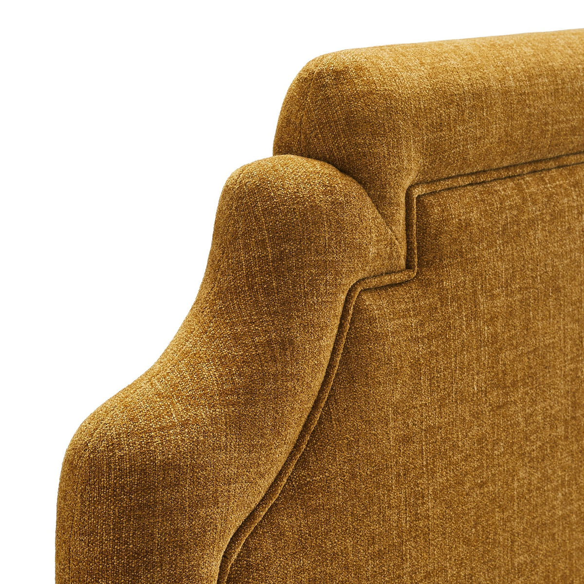 Magnolia Upholstered Fabric Queen Size Headboard