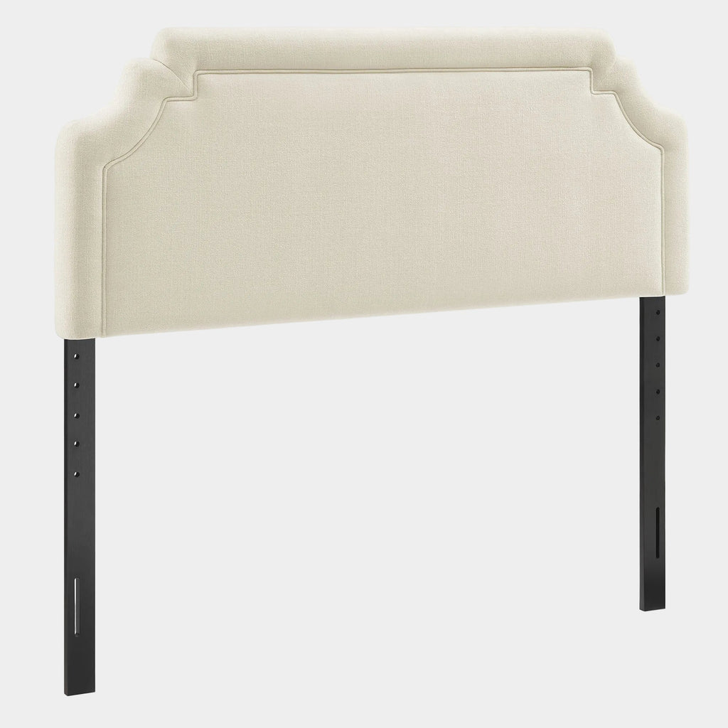 Magnolia Upholstered Fabric Queen Size Headboard