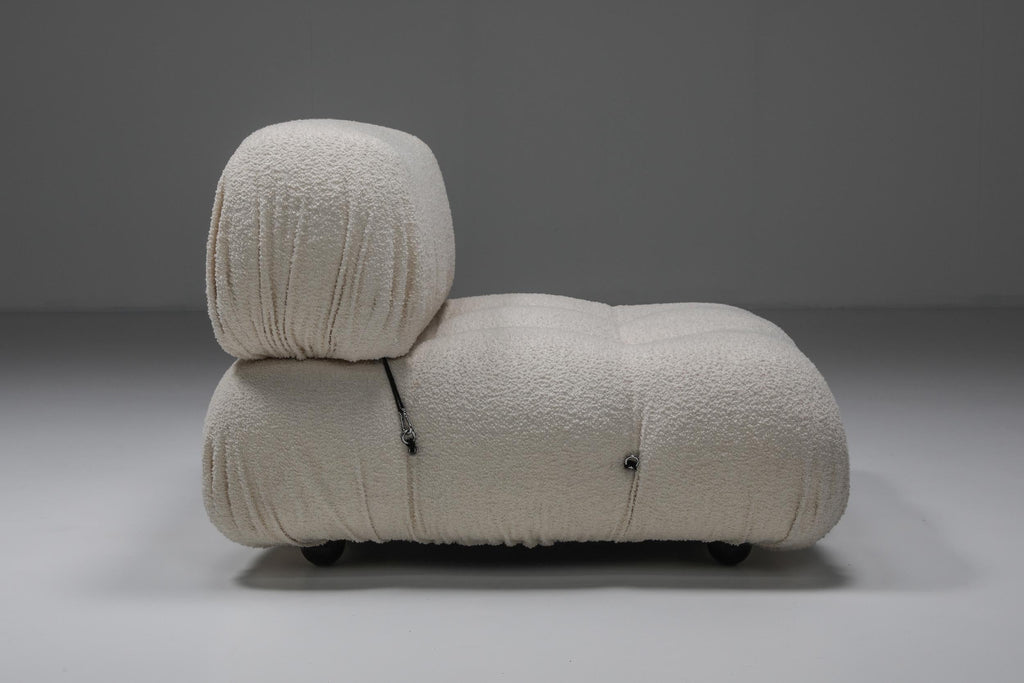 Mario Bellini Boucle Sofa with Ottoman