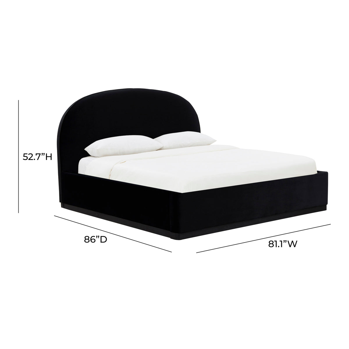 Marlow Performance Velvet Bed