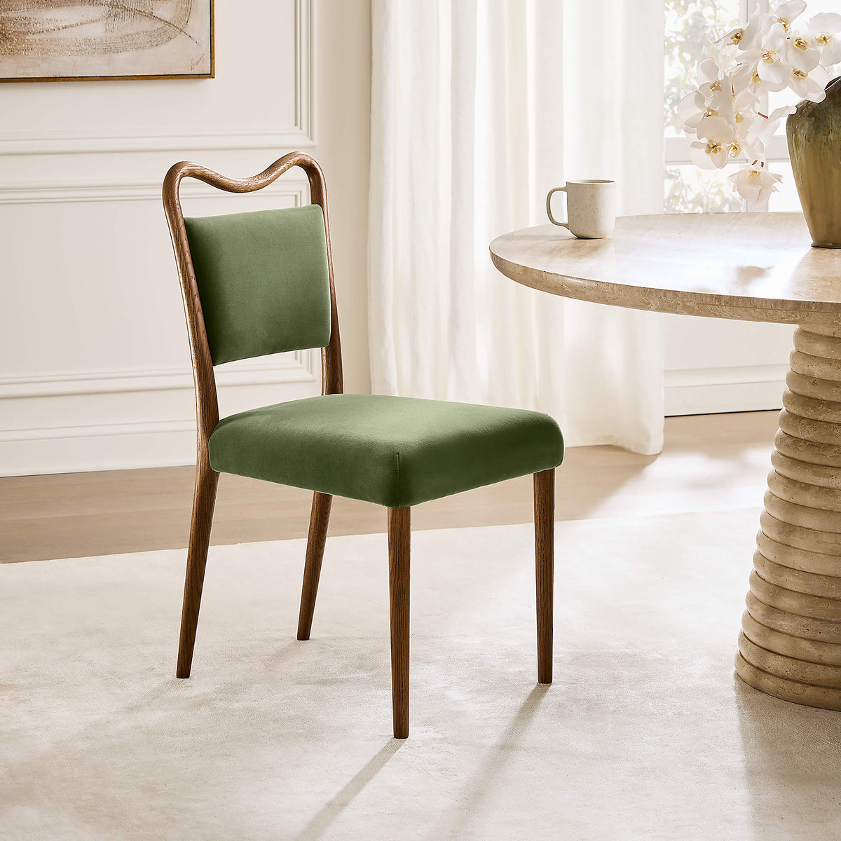 Monte Oak Performance Dining Chair