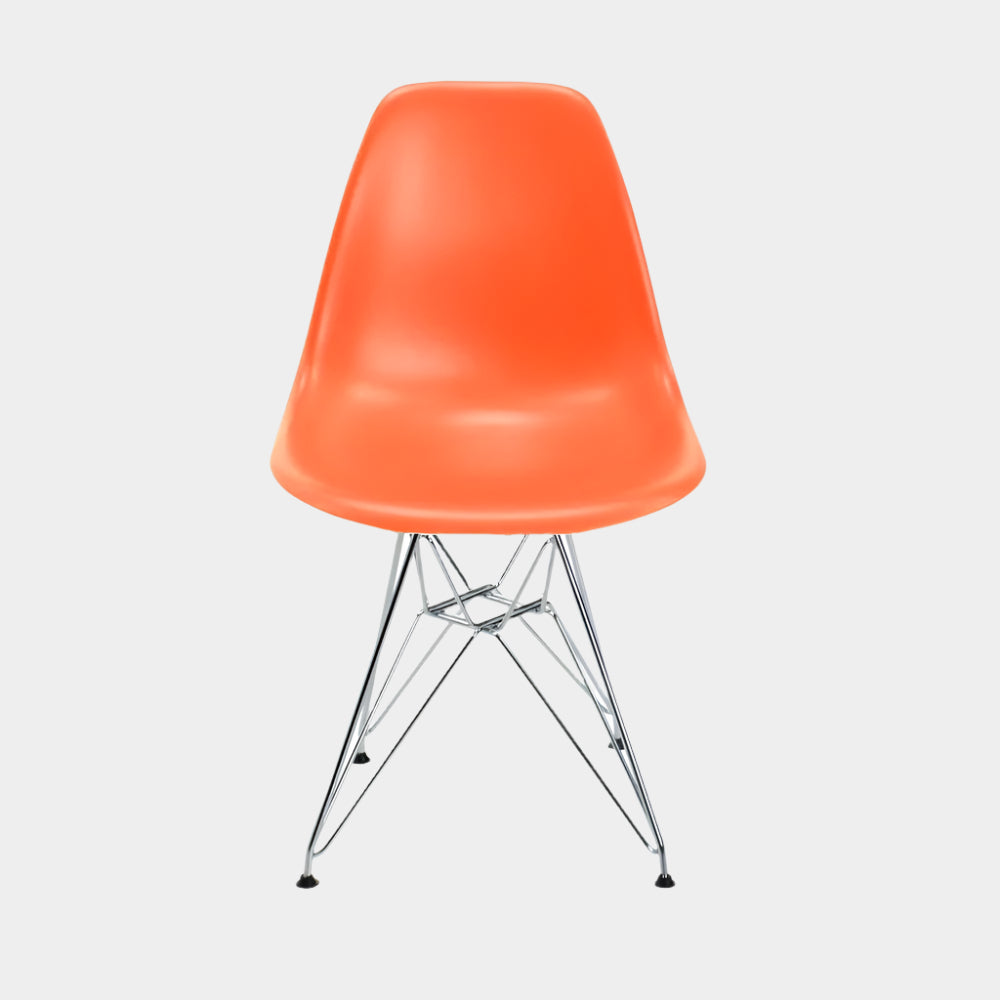 Eames Eiffel Molded Plastic Kids Chair - Chrome legs