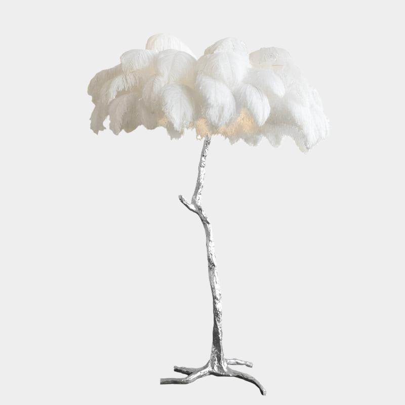 Ostrich Feather Floor Lamp