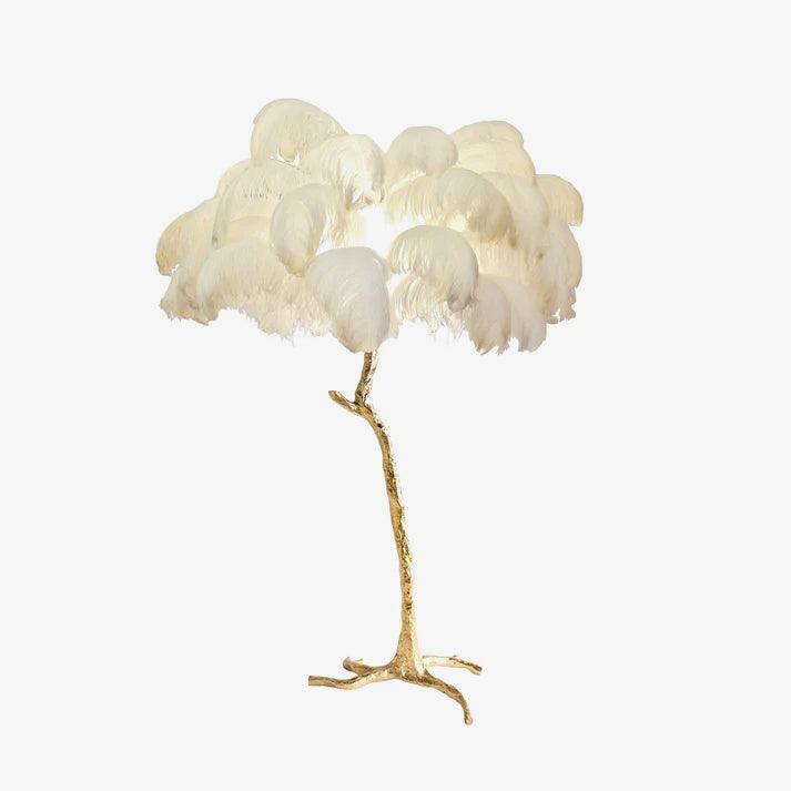 Ostrich Feather Floor Lamp