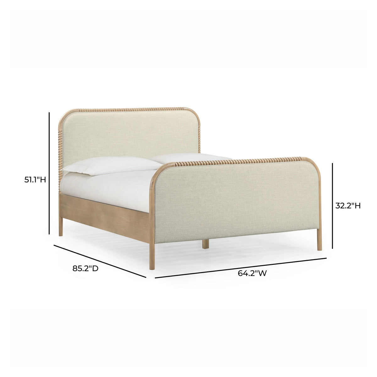 Hatia Basketweave Panel Bed