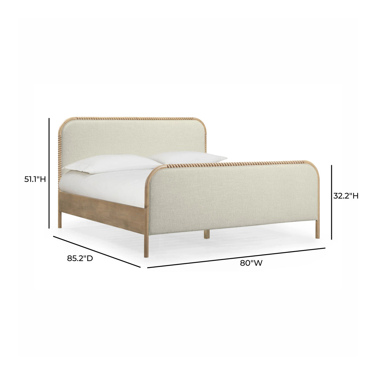 Hatia Basketweave Panel Bed