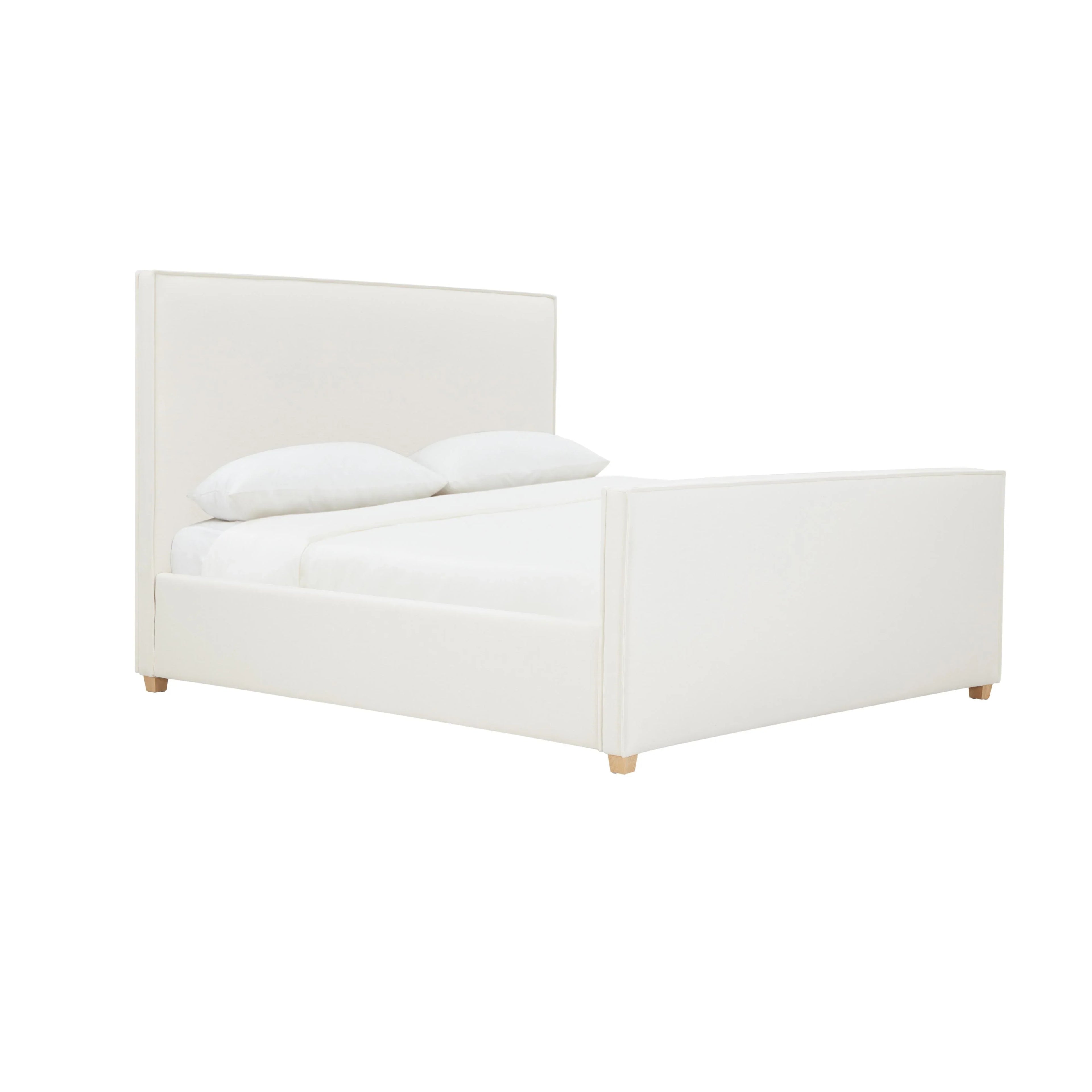 Bristol Park Ivory Contract-Grade Fabric Upholstered Bed