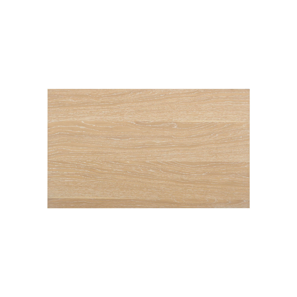 Bristol Park 30" Whitewashed Oak Wood 2-Drawer Nightstand