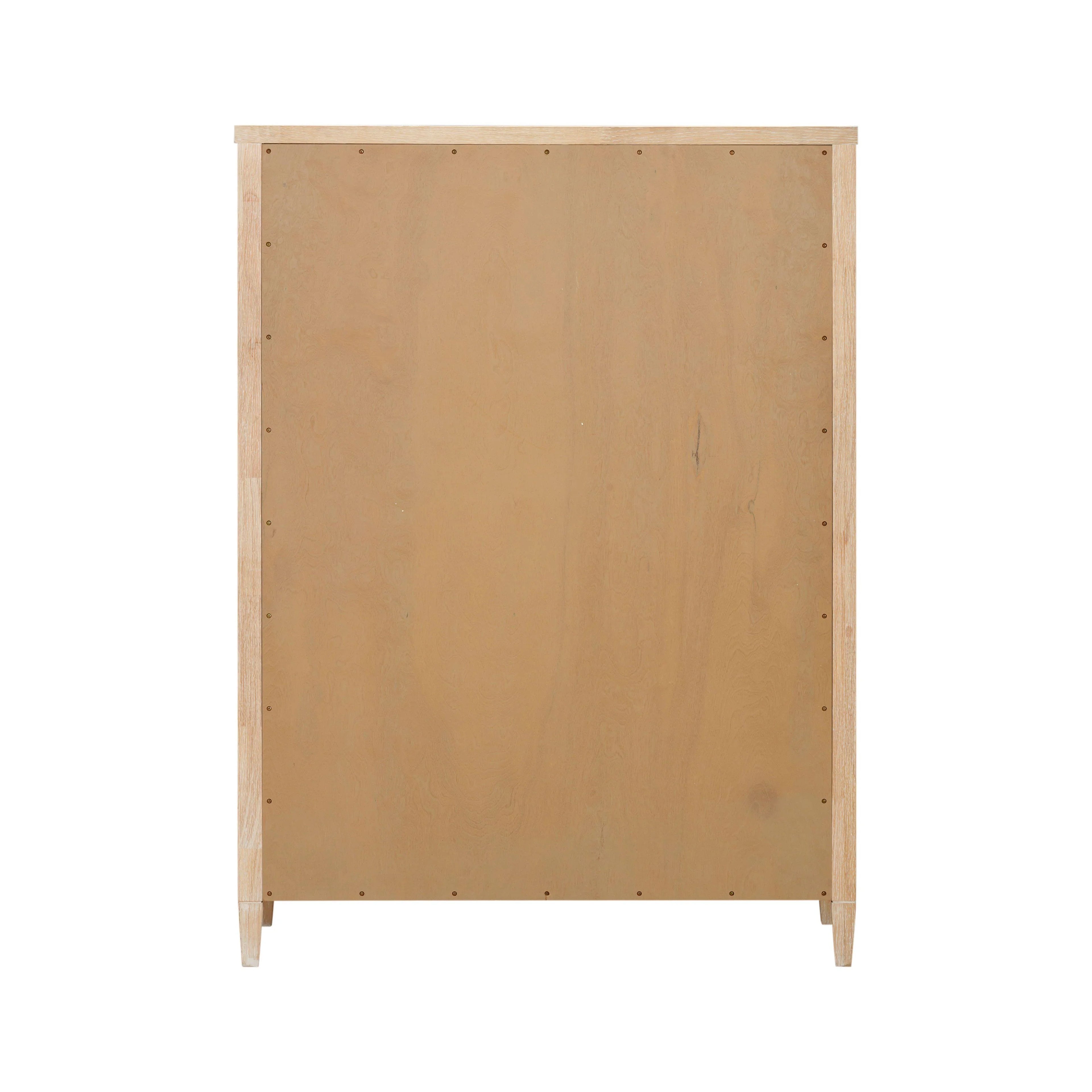 Bristol Park 40" Whitewashed Oak Wood 7-Drawer Chest