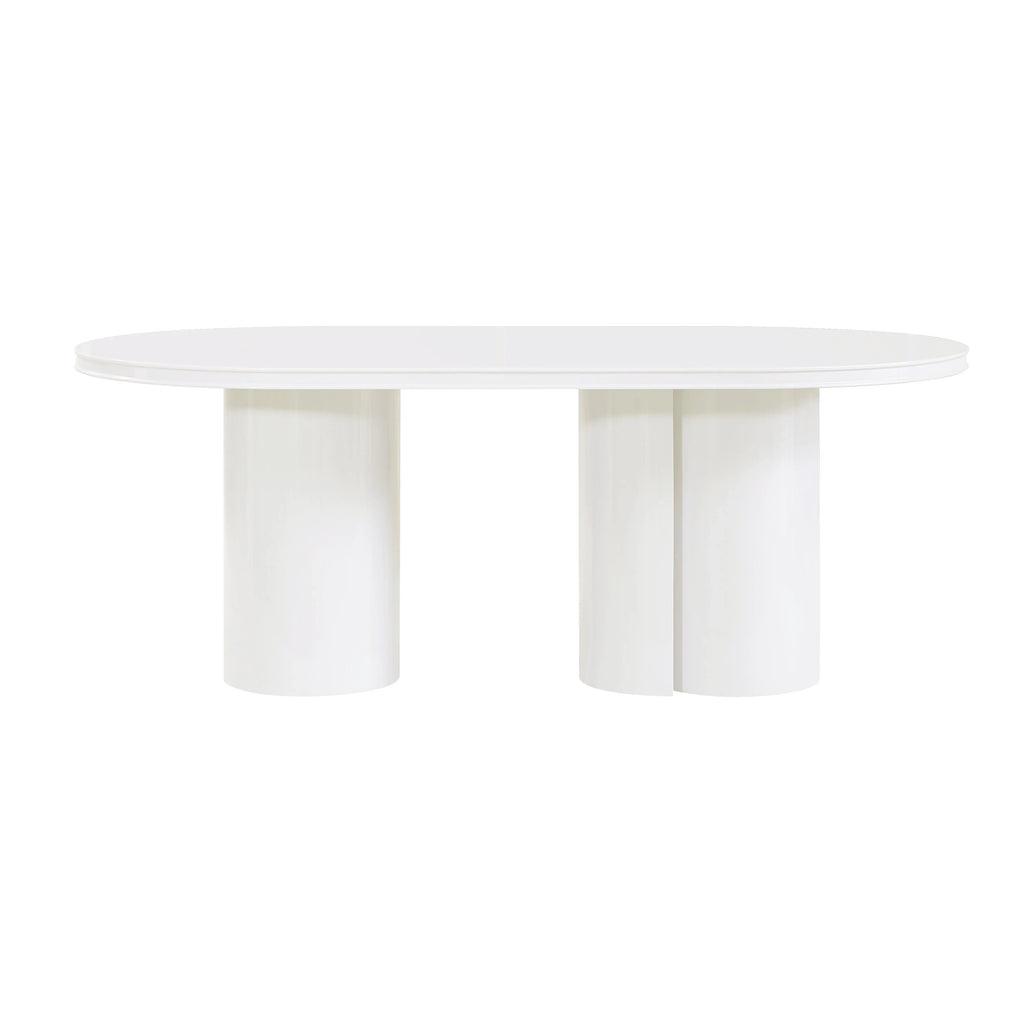 Elora 79" Lacquer Oval Dining Table