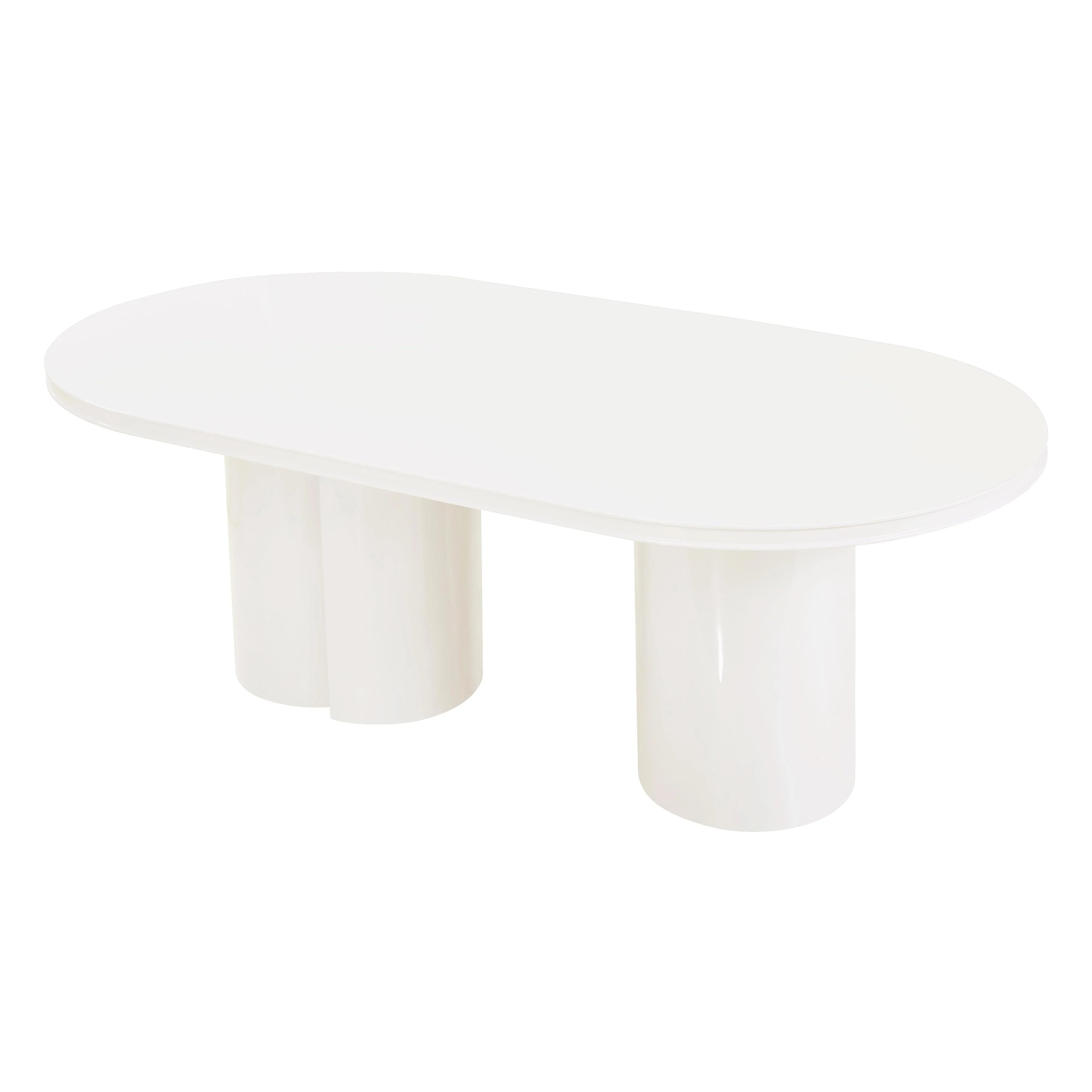 Elora 79" Lacquer Oval Dining Table