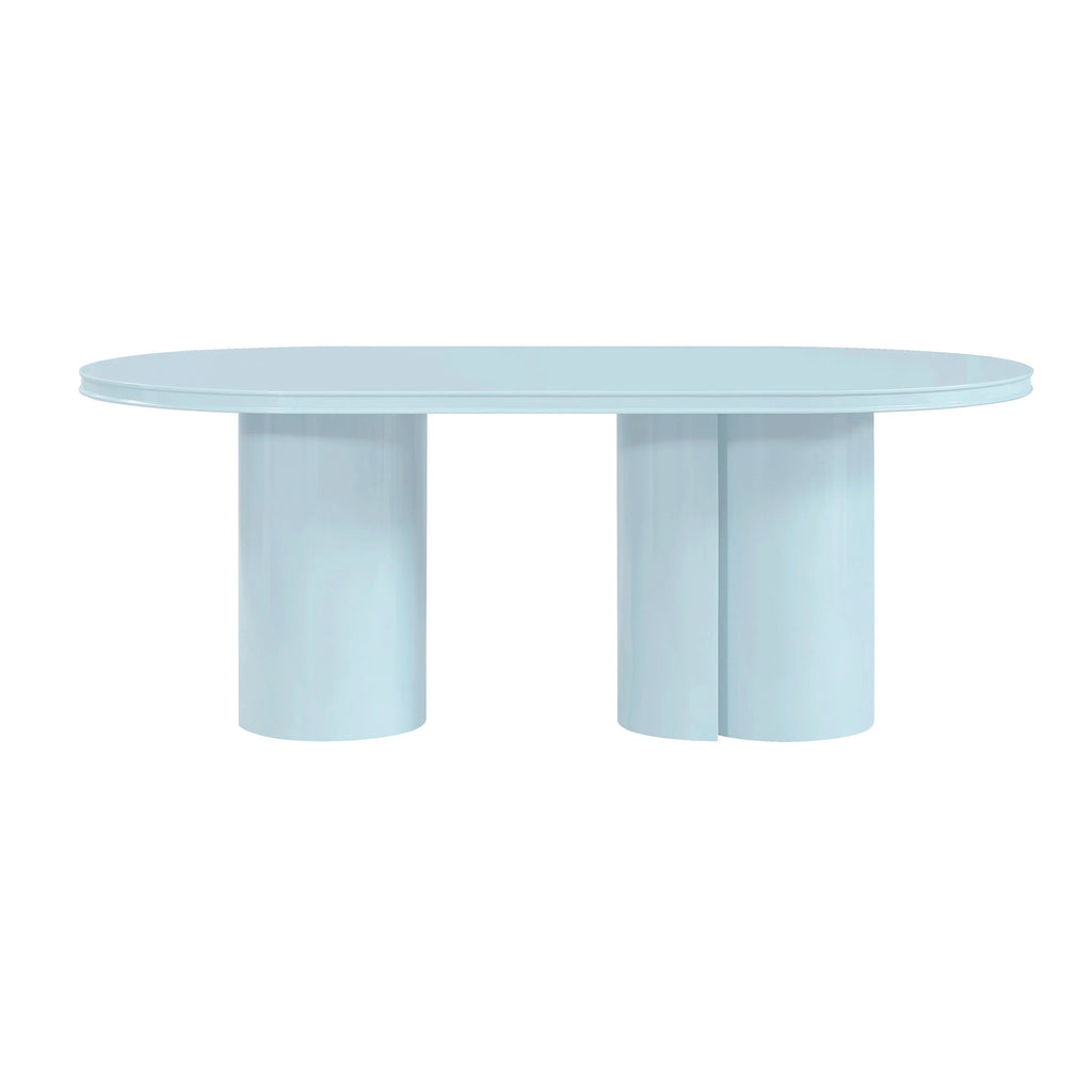 Elora 79" Lacquer Oval Dining Table