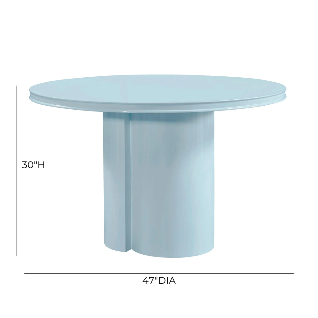Elora 47" Lacquer Round Dining Table
