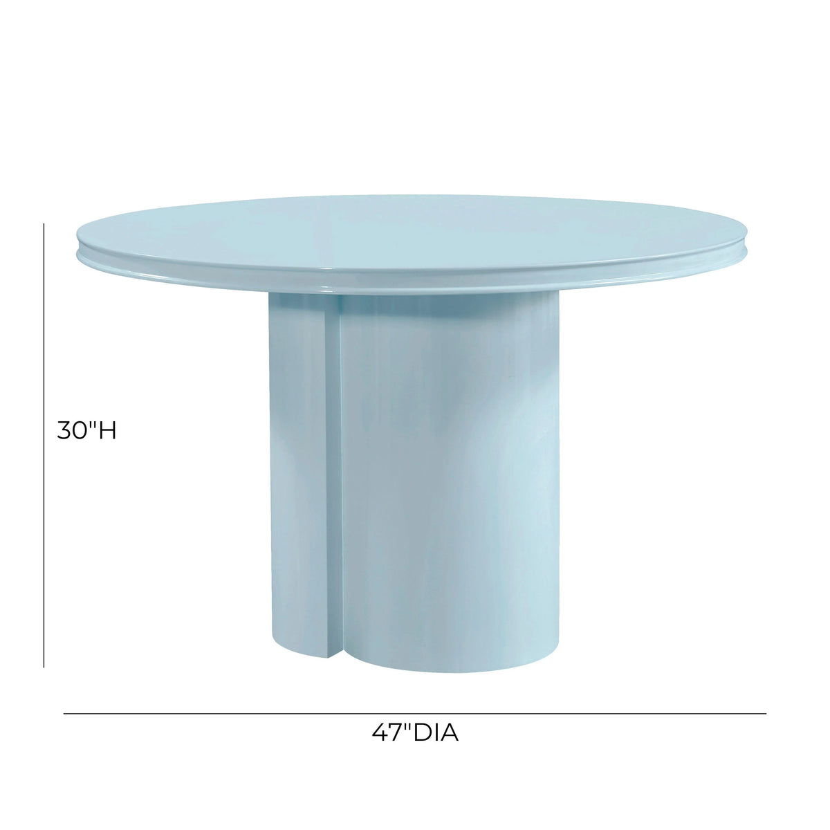 Elora 47" Lacquer Round Dining Table
