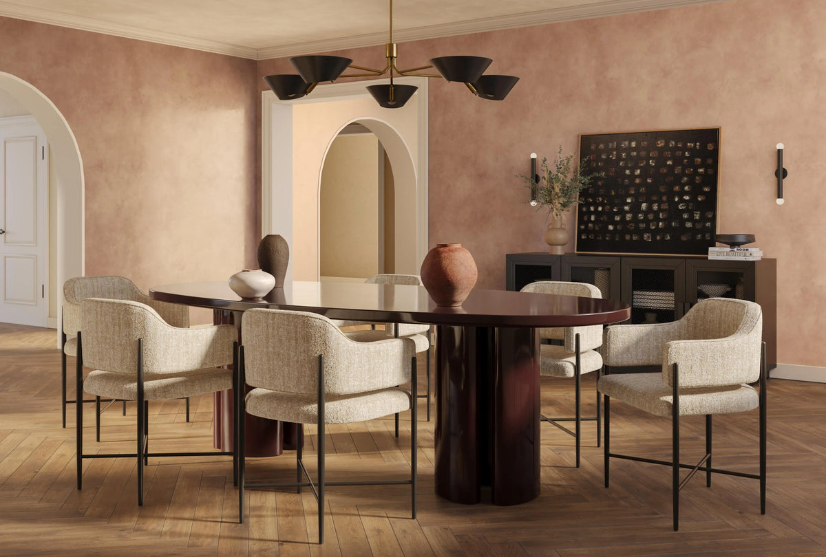 Zola 94.5" Lacquer Oval Dining Table