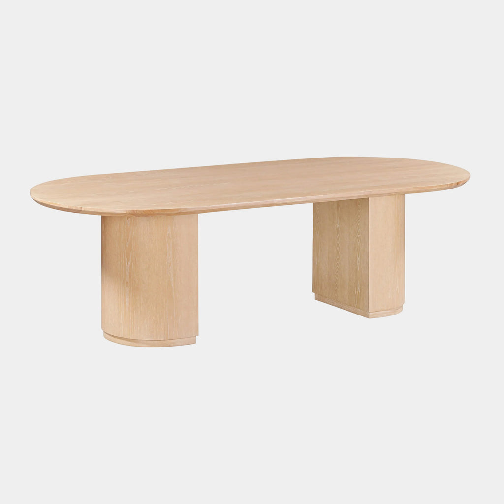 Marlow 102" Wood Oval Dining Table