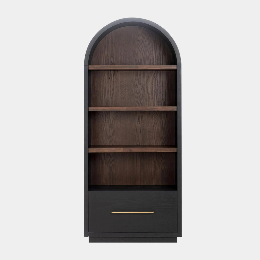 Marlow Wood Bookcase With File Drawer