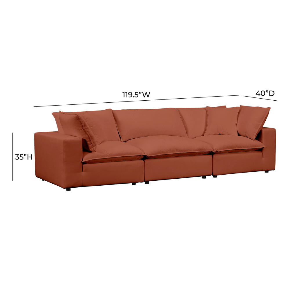 Cali 120" Performance Fabric Modular Sofa
