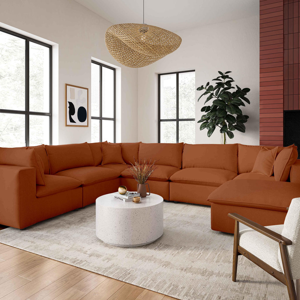 Cali Performance Fabric Ottoman