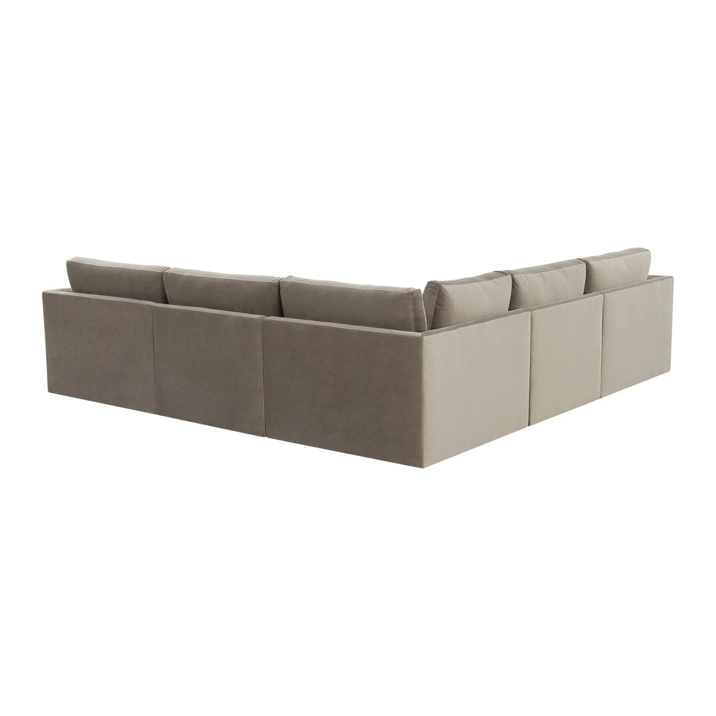 Willow 5-Piece Performance Velvet Modular L Sectional