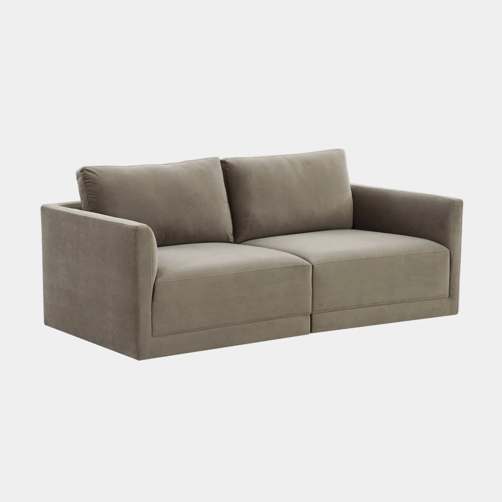 Willow 74" Performance Velvet Modular Loveseat