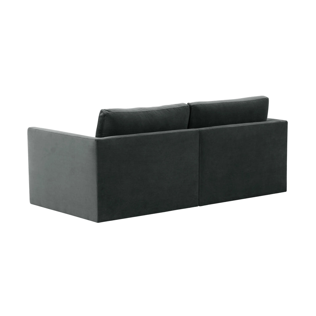 Willow 74" Performance Velvet Modular Loveseat