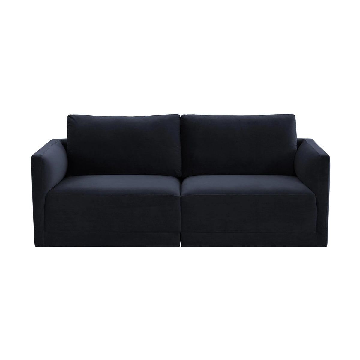 Willow 74" Performance Velvet Modular Loveseat
