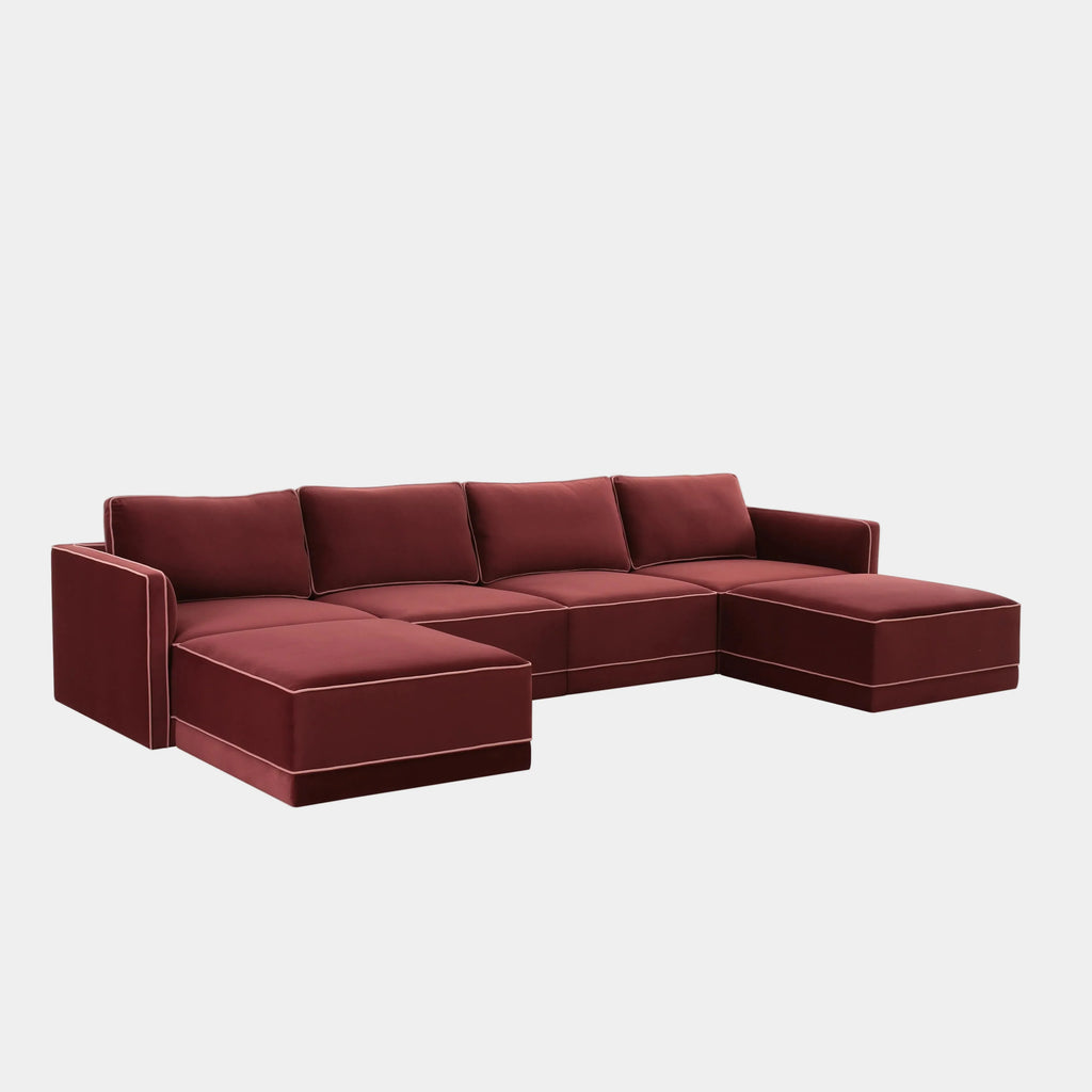 Willow 6-Piece Performance Velvet Modular U Sectional