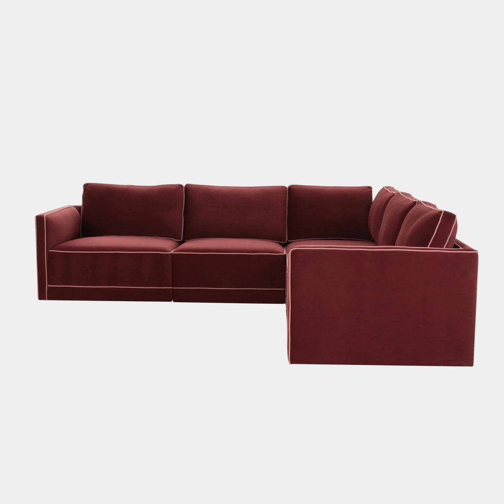 Willow 5-Piece Performance Velvet Modular L Sectional