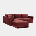 Willow 5-Piece Performance Velvet Modular Left Facing Sectional