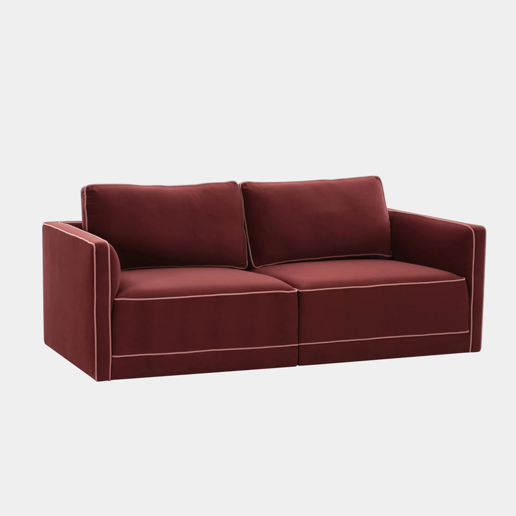 Willow 74" Performance Velvet Modular Loveseat