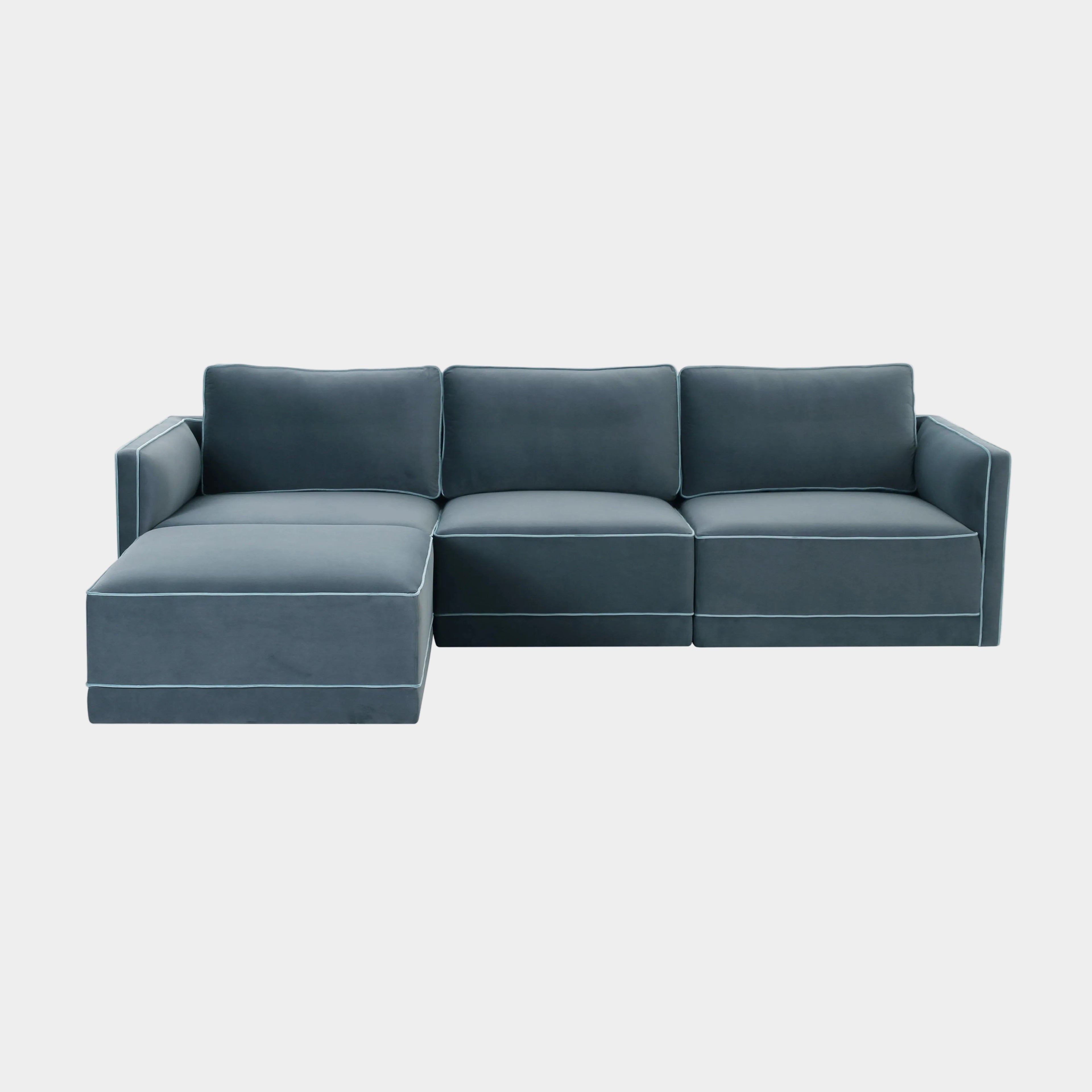 Willow 4-Piece Performance Velvet Modular Sectional