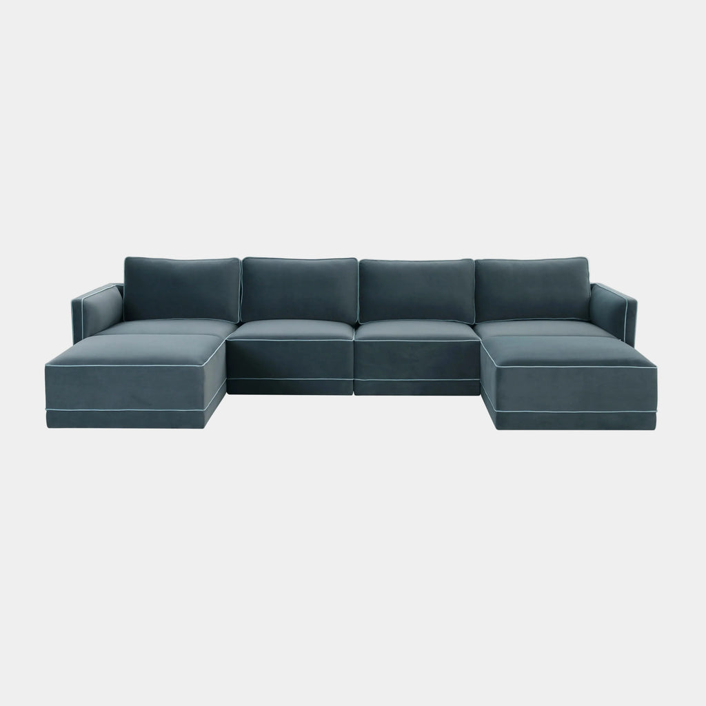 Willow 6-Piece Performance Velvet Modular U Sectional