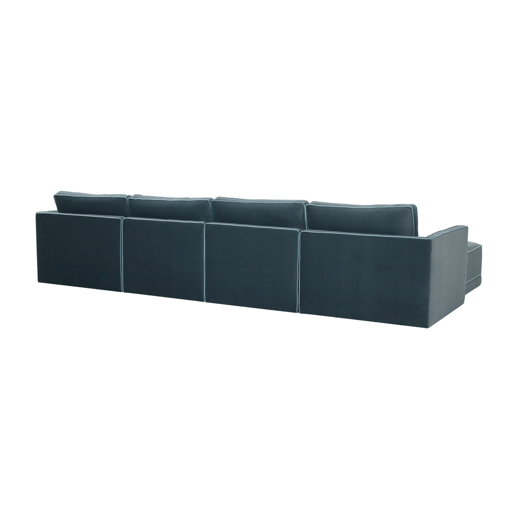 Willow 6-Piece Performance Velvet Modular U Sectional