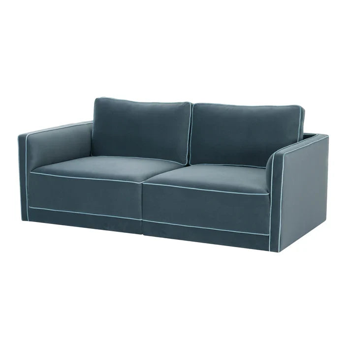 Willow 74" Performance Velvet Modular Loveseat