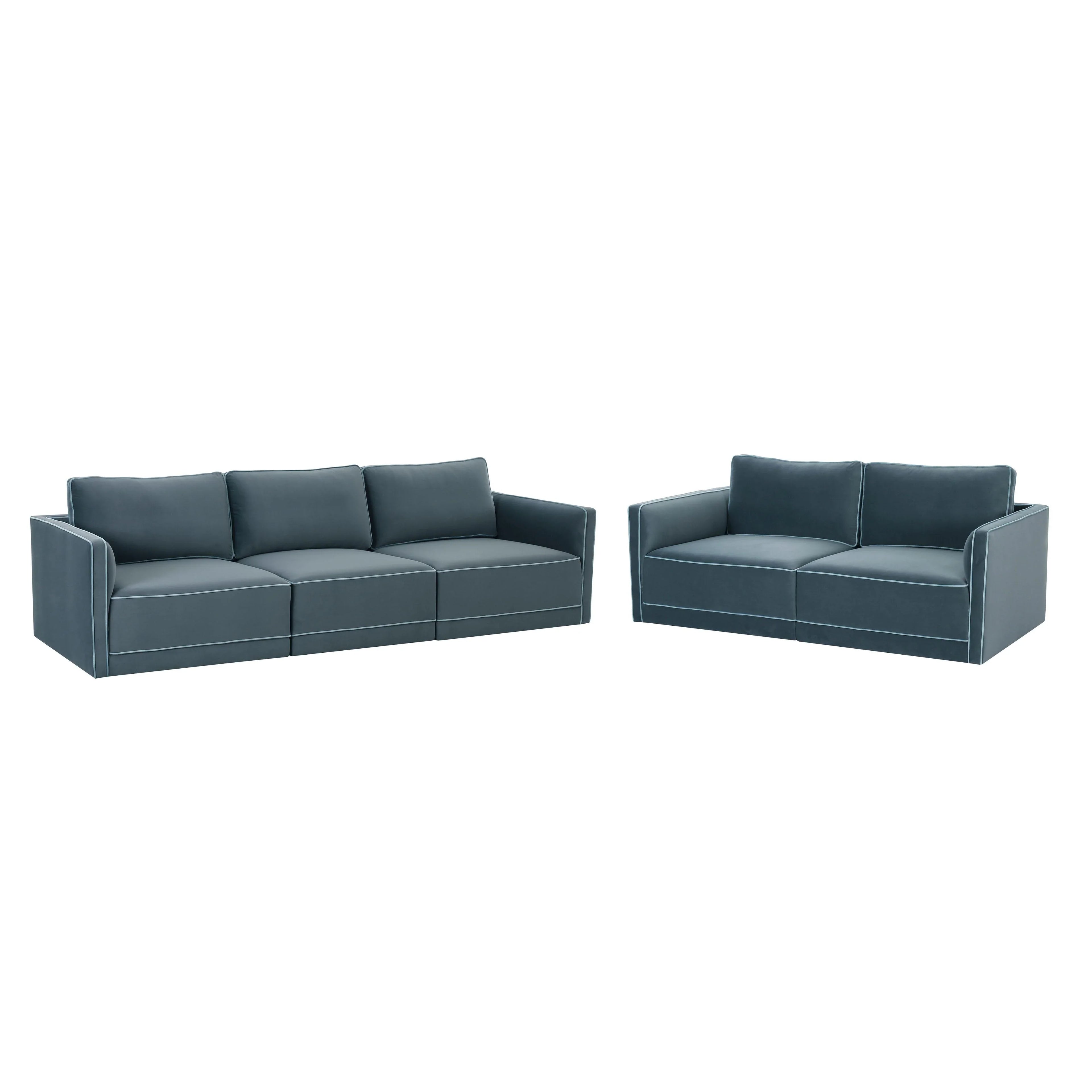 Willow 105" Performance Velvet Modular Sofa