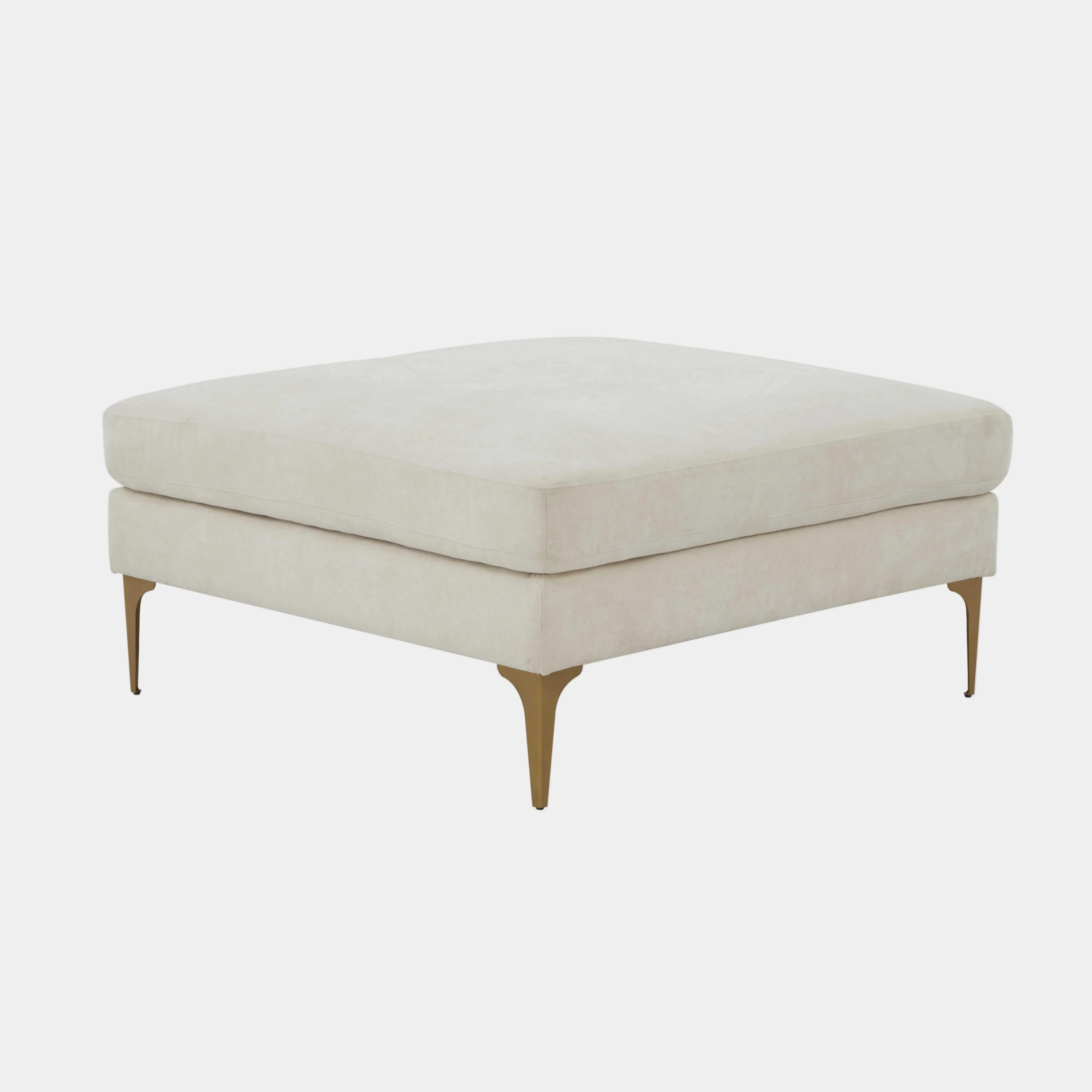 Serena Performance Velvet Ottoman