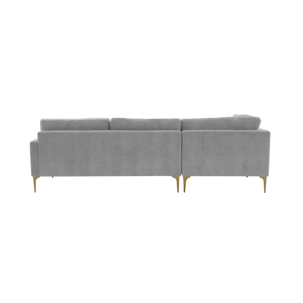 Serena 3-Piece Performance Velvet Chaise Sectional