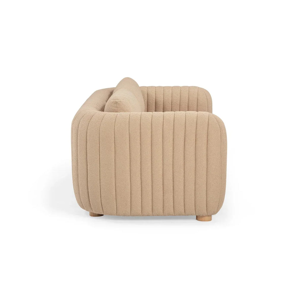 Porto 90" Honey Boucle Sofa