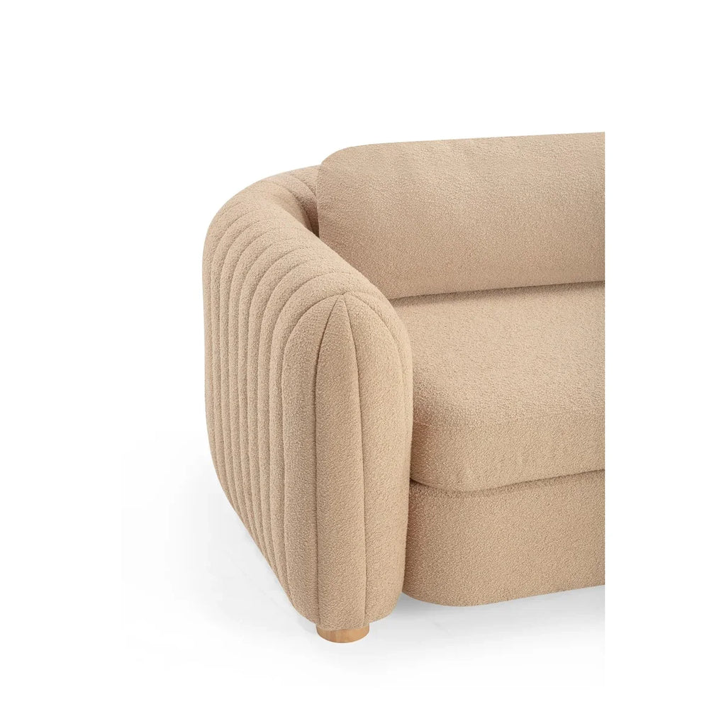 Porto 90" Honey Boucle Sofa