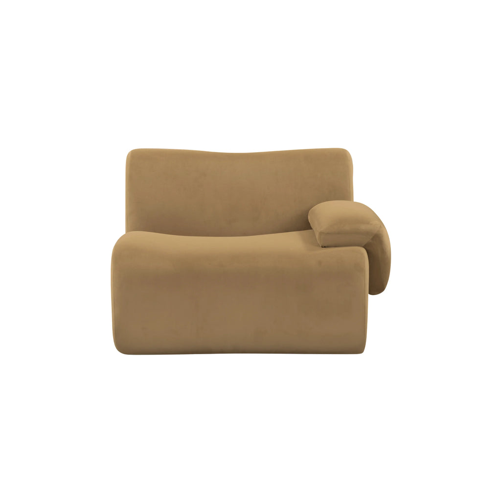 Zenith Performance Velvet Modular Corner Chair