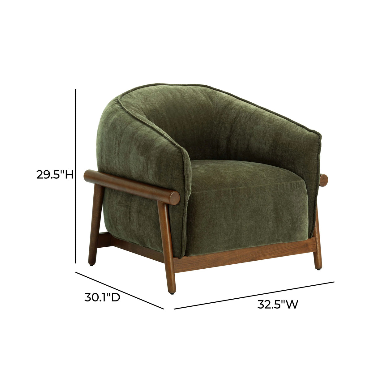 Piedmont Upcycled Contract-Grade Chenille Accent Chair