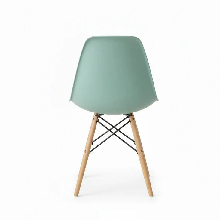 Eames Eiffel Molded Plastic Chair (Natural Base)