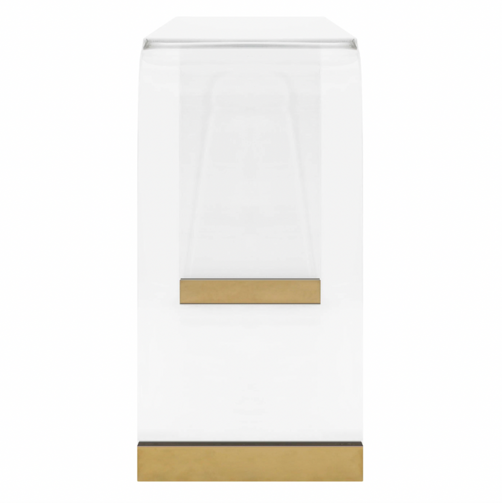 Waterfall Console with Gold Leaf