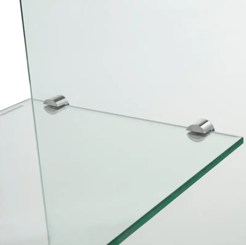 Waterfall Console with Top Shelf