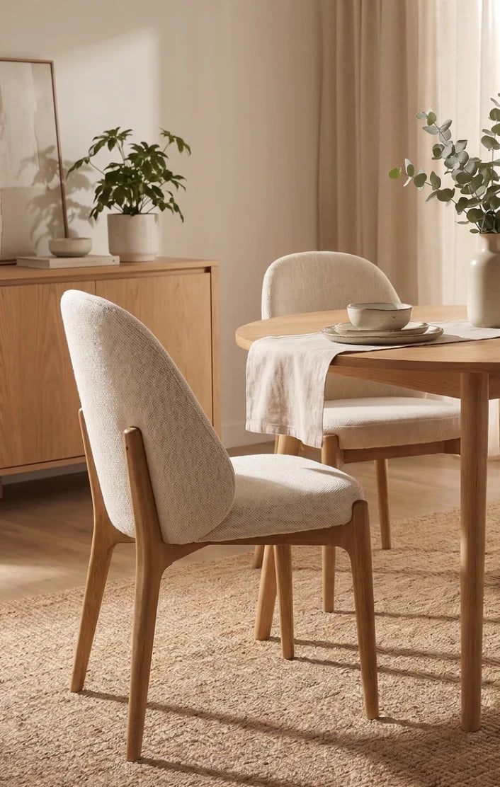 LIVERPOOL Dining Chair Natural Wood Base