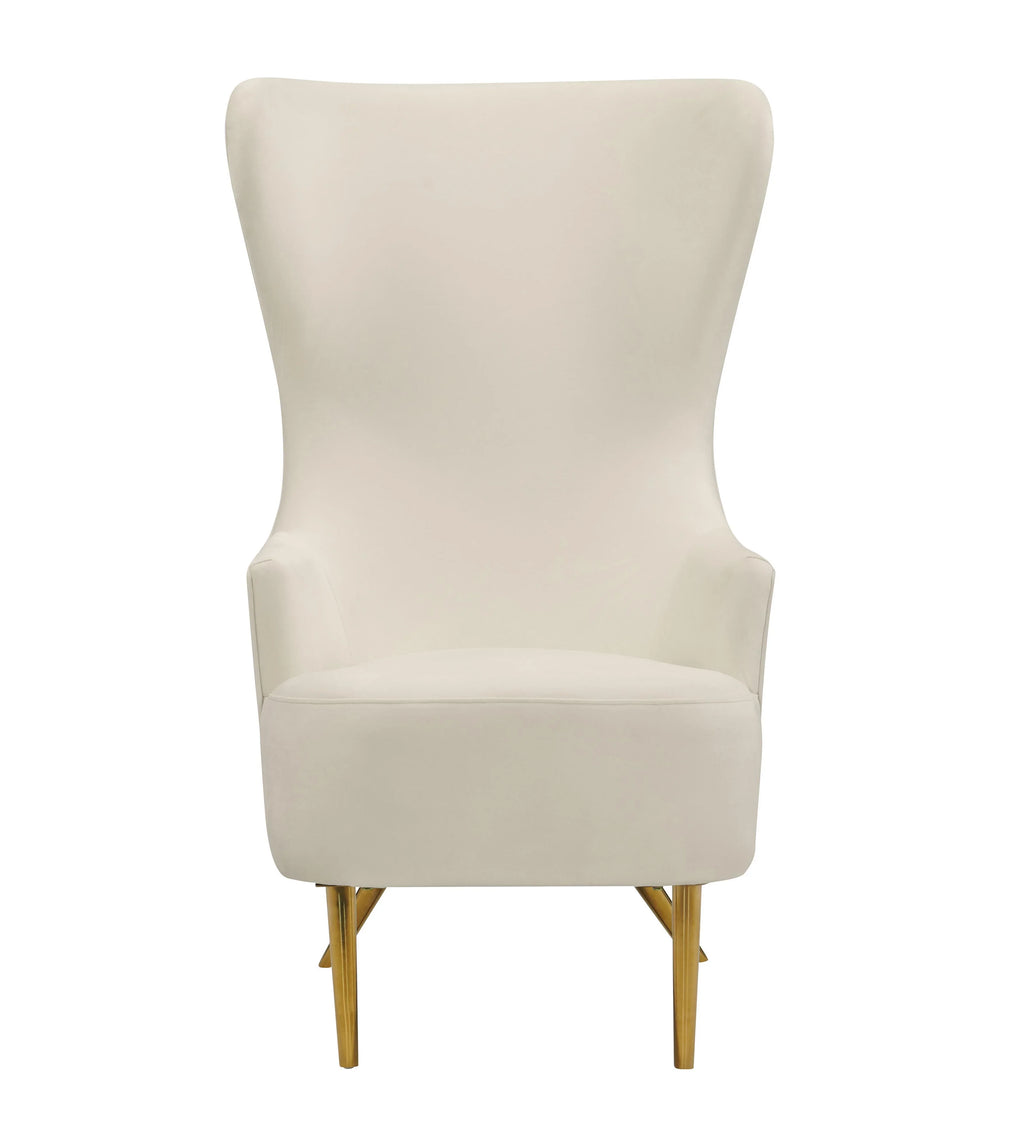 Julia Performance Velvet Wingback Accent Chair