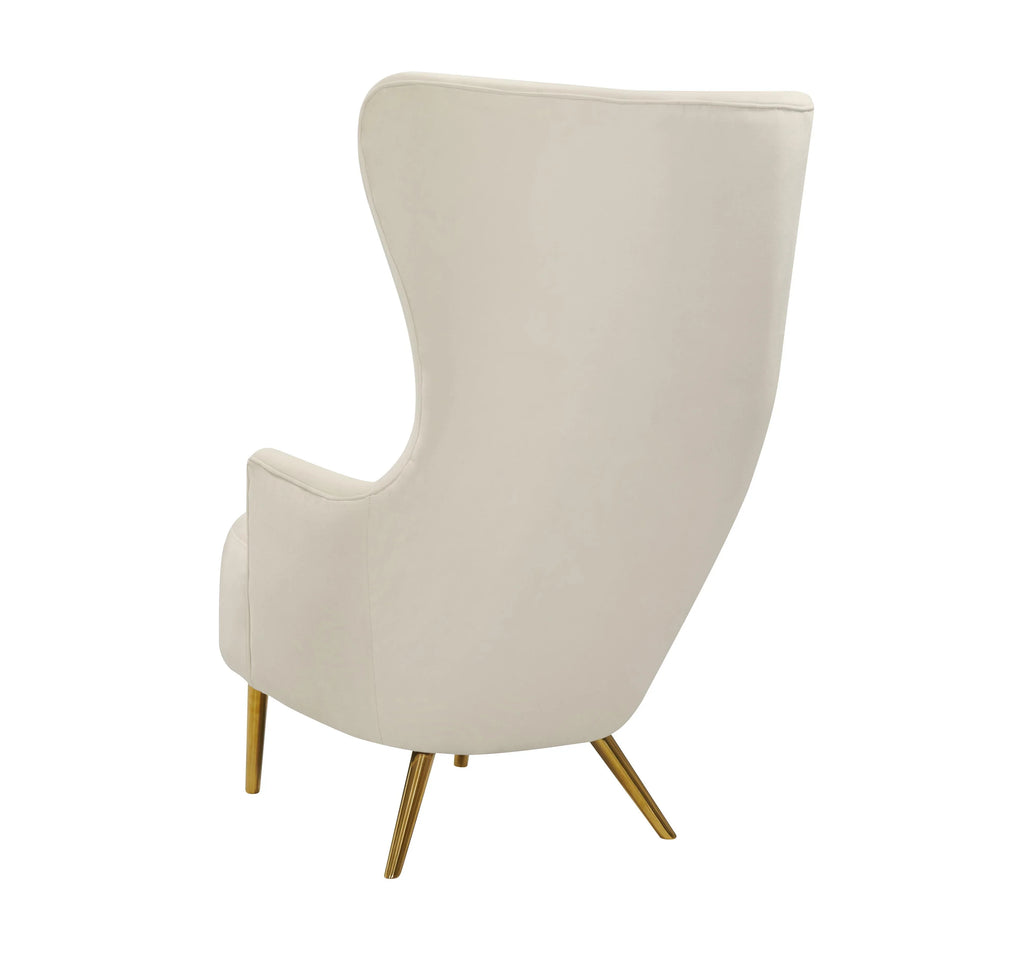 Julia Performance Velvet Wingback Accent Chair