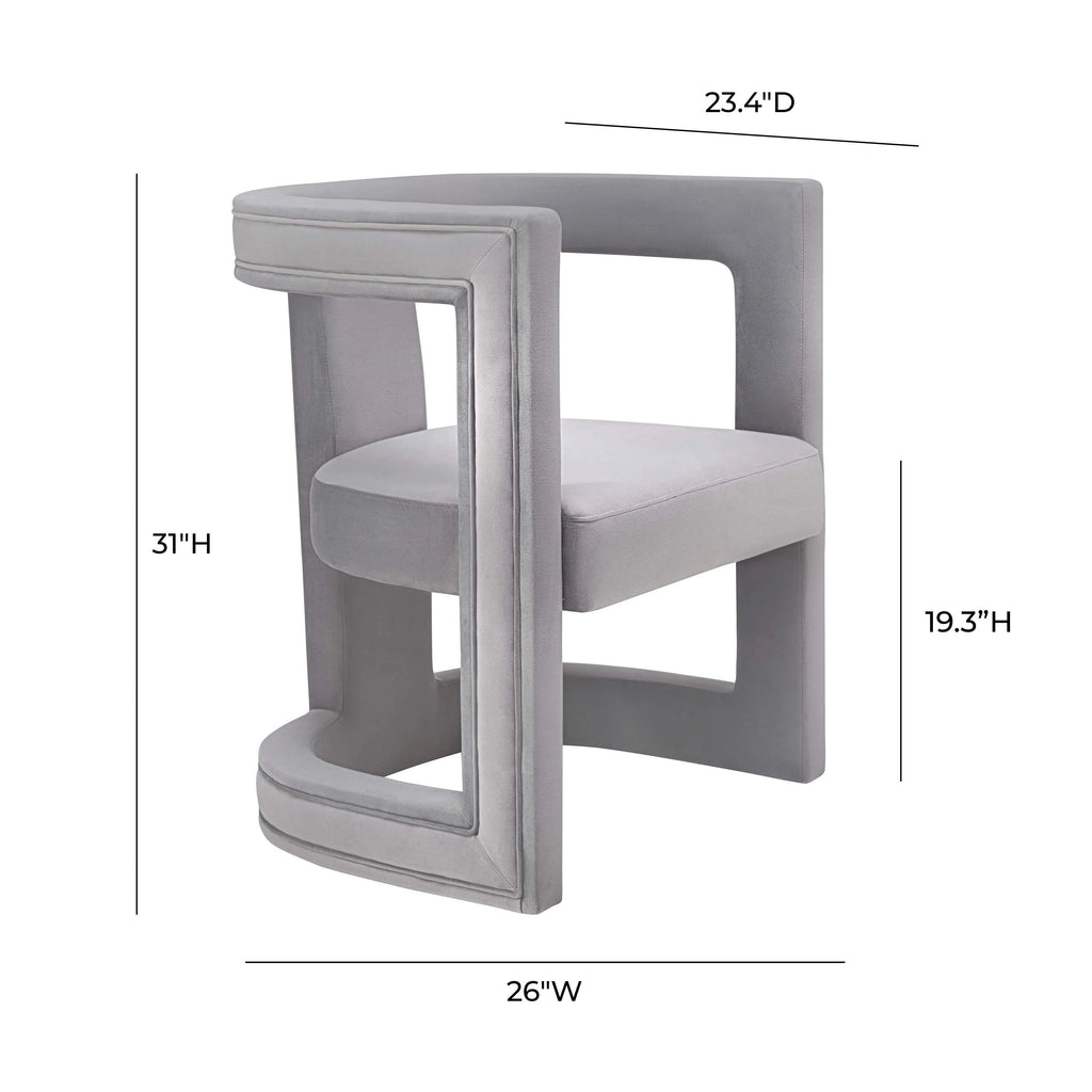 Ada Performance Velvet Accent Chair